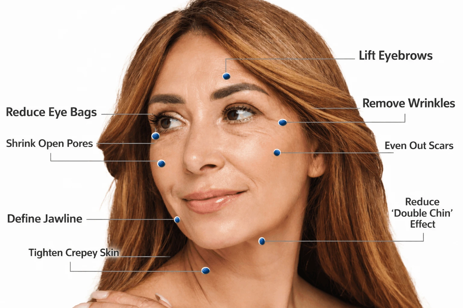 Treatment areas for microneedling